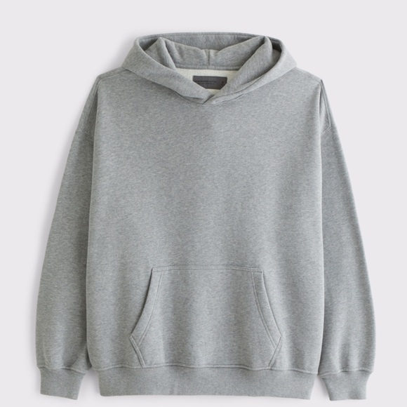 Abercrombie Men’s Essential Hoodie in Heather Gray. Like new lightly worn - Picture 3 of 3